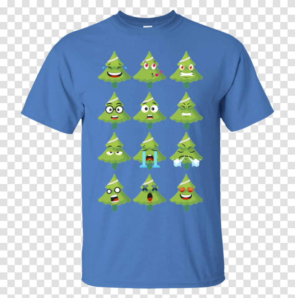 Emoji Christmas Tree Funny Faces Xmas Youth Kids Long Funny Kansas City Chiefs T Shirts, Apparel, T-Shirt, Plant Transparent Png