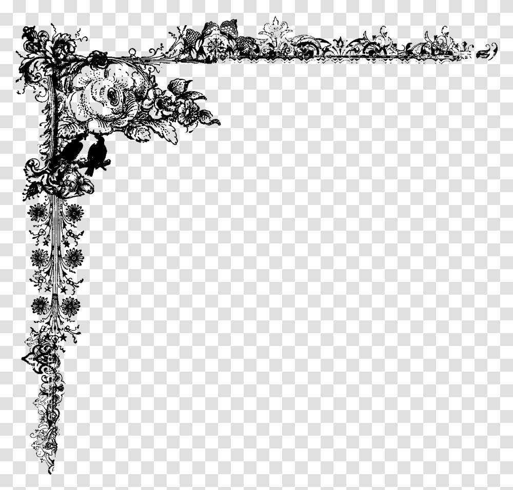 Emoji Clipart Borders Fancy Black Border, Gray, World Of Warcraft Transparent Png