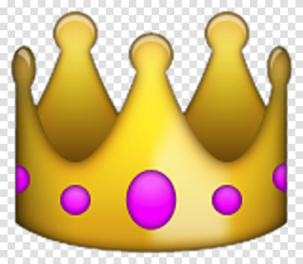 Emoji Clipart Crown Picture Iphone Crown Emoji, Banana, Fruit, Plant, Food Transparent Png