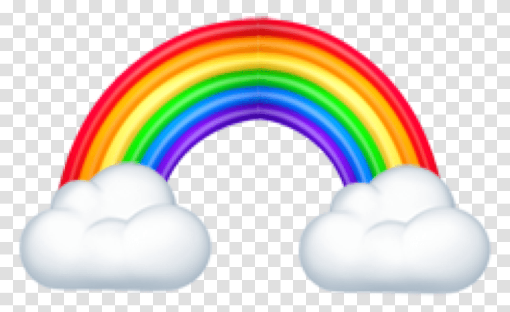 Emoji Clipart Rainbow Rainbow Emoji Background, Light, Bubble, Nature Transparent Png