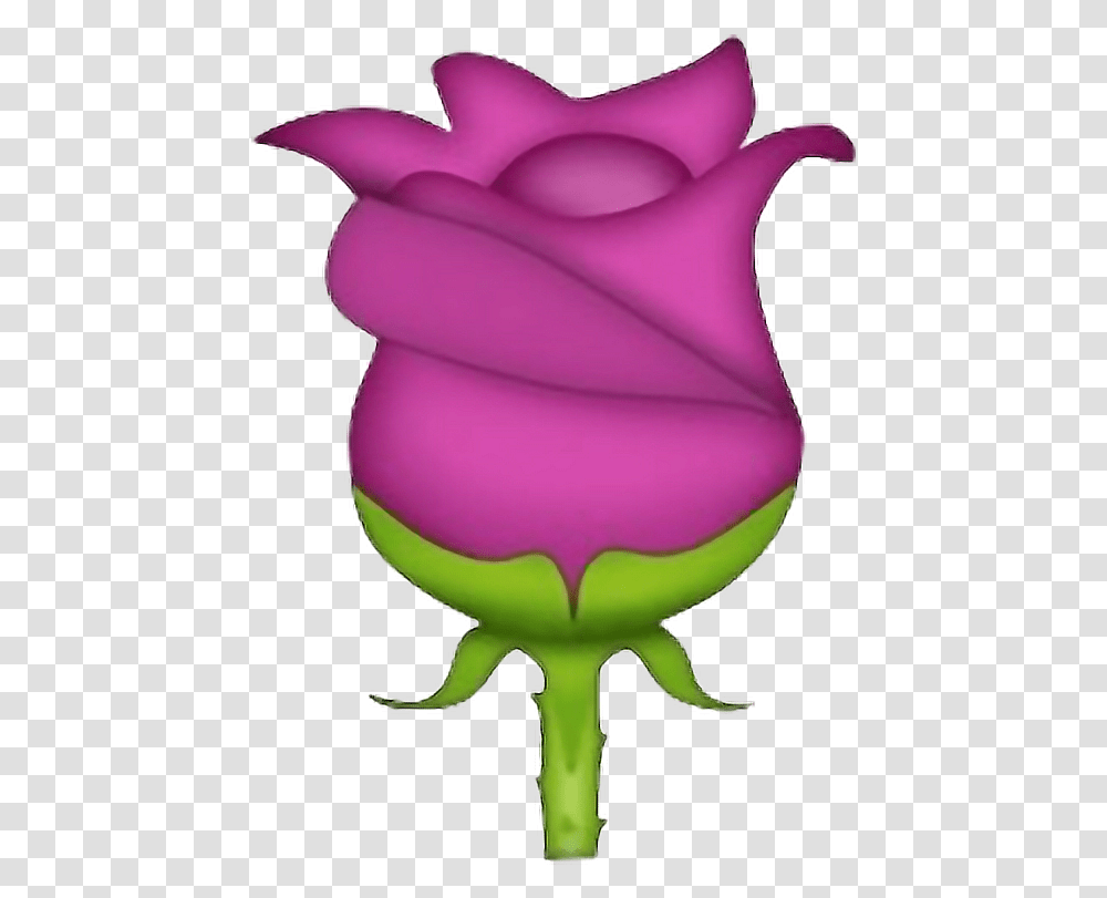 Emoji Clipart Rose Black Rose Emoji, Flower, Plant, Animal, Seed Transparent Png