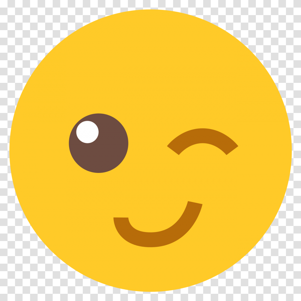 Emoji Clipart Wink Emoticon Wink Eye Emoji, Tennis Ball, Sport, Sports, Sphere Transparent Png