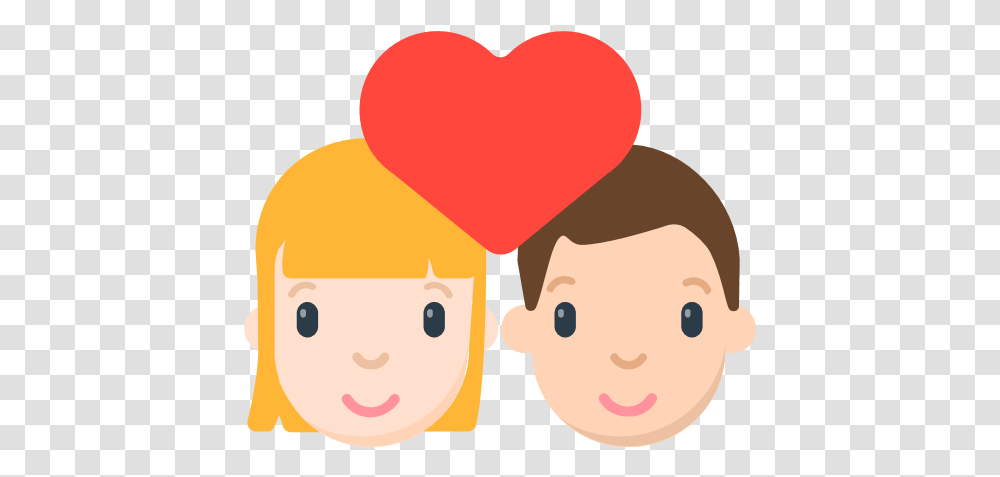 Emoji Couple Images Facebook Couple Heart Emoji, Sweets, Food, Confectionery, Cream Transparent Png