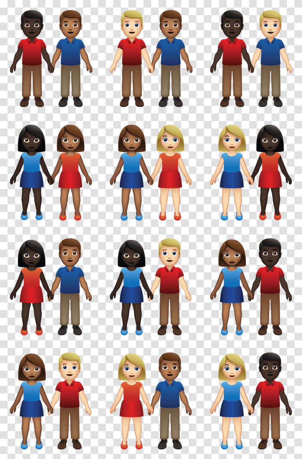 Emoji Couples, Doll, Toy, People, Person Transparent Png
