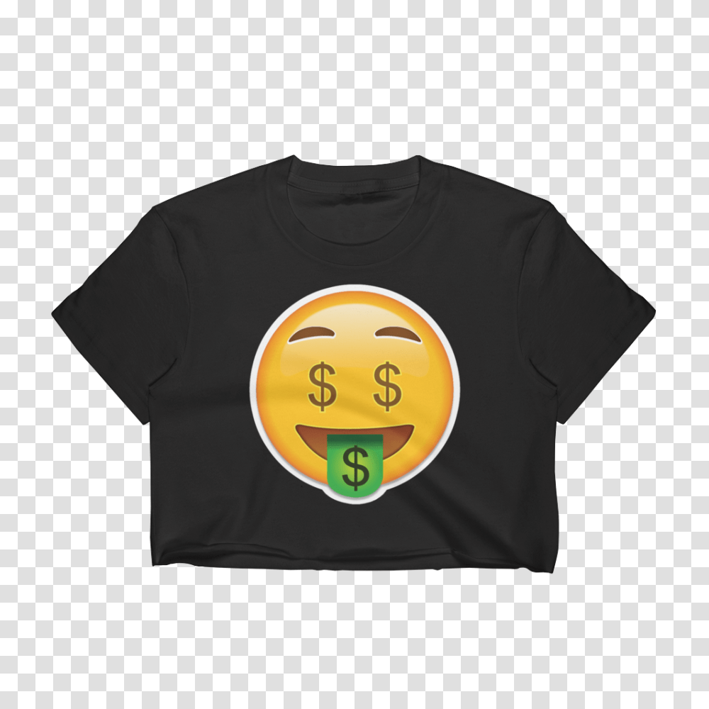 Emoji Crop Top T Shirt, Apparel, T-Shirt, Logo Transparent Png