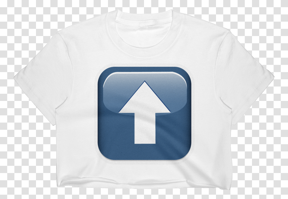 Emoji Crop Top T Shirt Traffic Sign, Apparel, T-Shirt, Sleeve Transparent Png