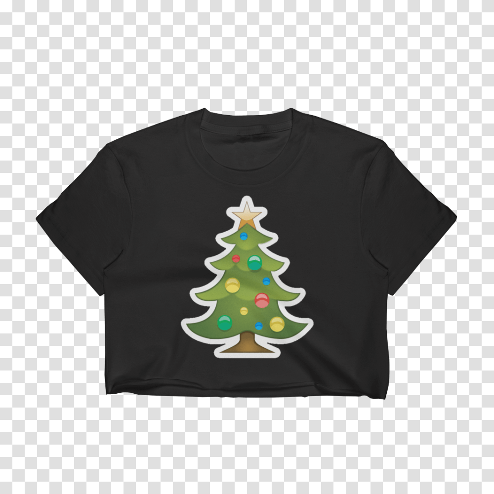 Emoji Crop Top T Shirt, Tree, Plant, Ornament, T-Shirt Transparent Png