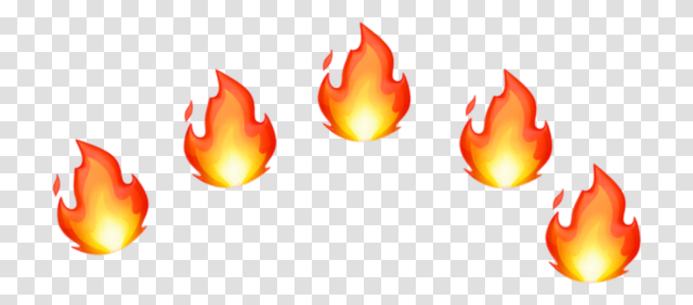 Emoji Crown Emojicrown Fire Hot Tumblrberilarts Fire Emoji, Flame Transparent Png