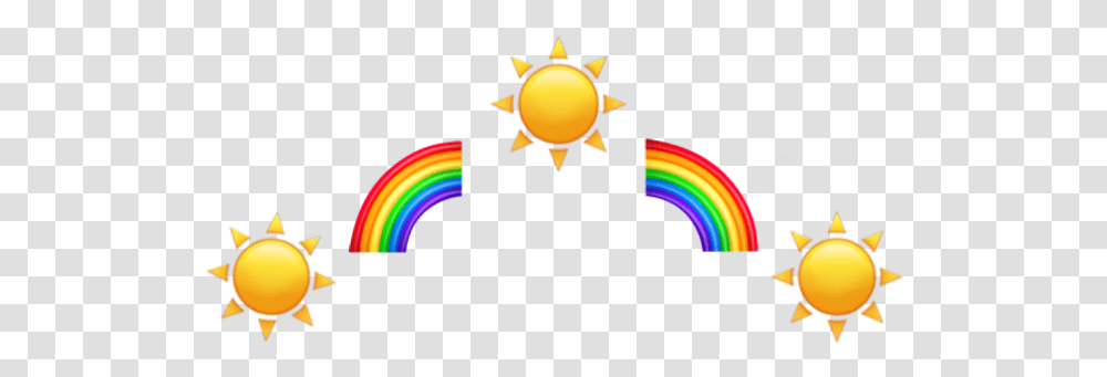 Emoji Crown Iphone Tumblr Beautiful Sun Rainbow Love Rainbow, Lamp, Outdoors, Nature Transparent Png