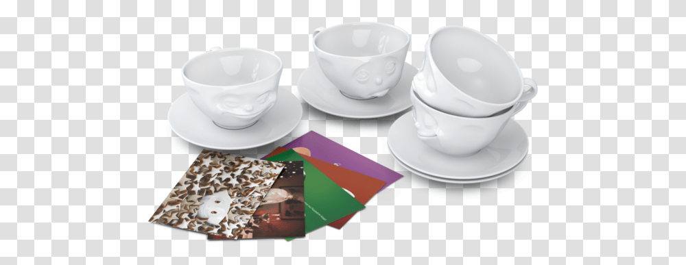 Emoji Cups 4 Piece Set Chocolate Amp More Delights Coffee Cup, Saucer, Pottery Transparent Png