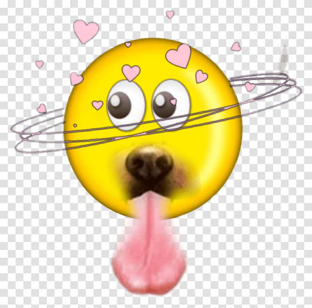 Emoji Customemoji A Dog Eye Smiley, Toy, Sphere, Mouth, Lip Transparent Png