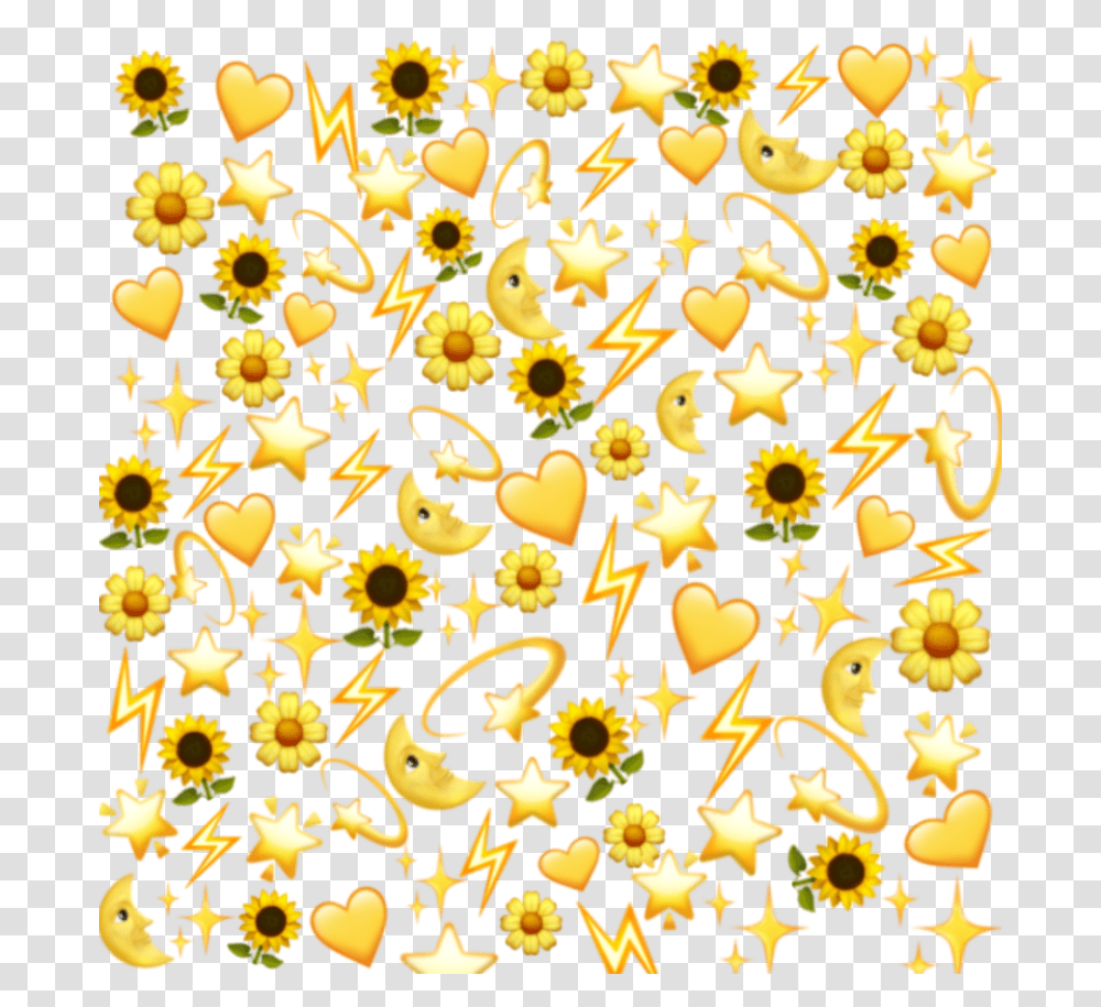 Emoji Date Yellow Heart Emoji Background, Chandelier, Lamp, Floral Design Transparent Png