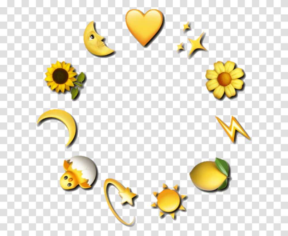 Emoji Edit Overlay Yellowemoji Yellow Icon Aesthetic Yellow Emojis, Plant Transparent Png