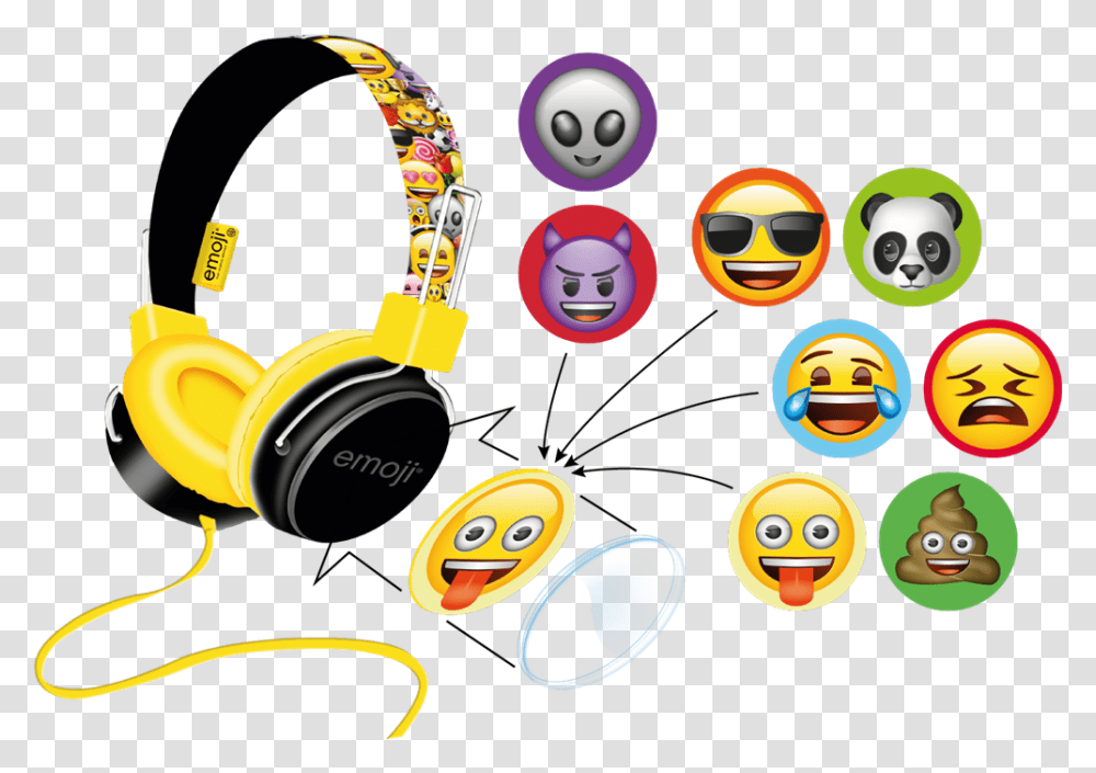 Emoji Emoji Koptelefoon, Sunglasses, Accessories, Accessory, Electronics Transparent Png