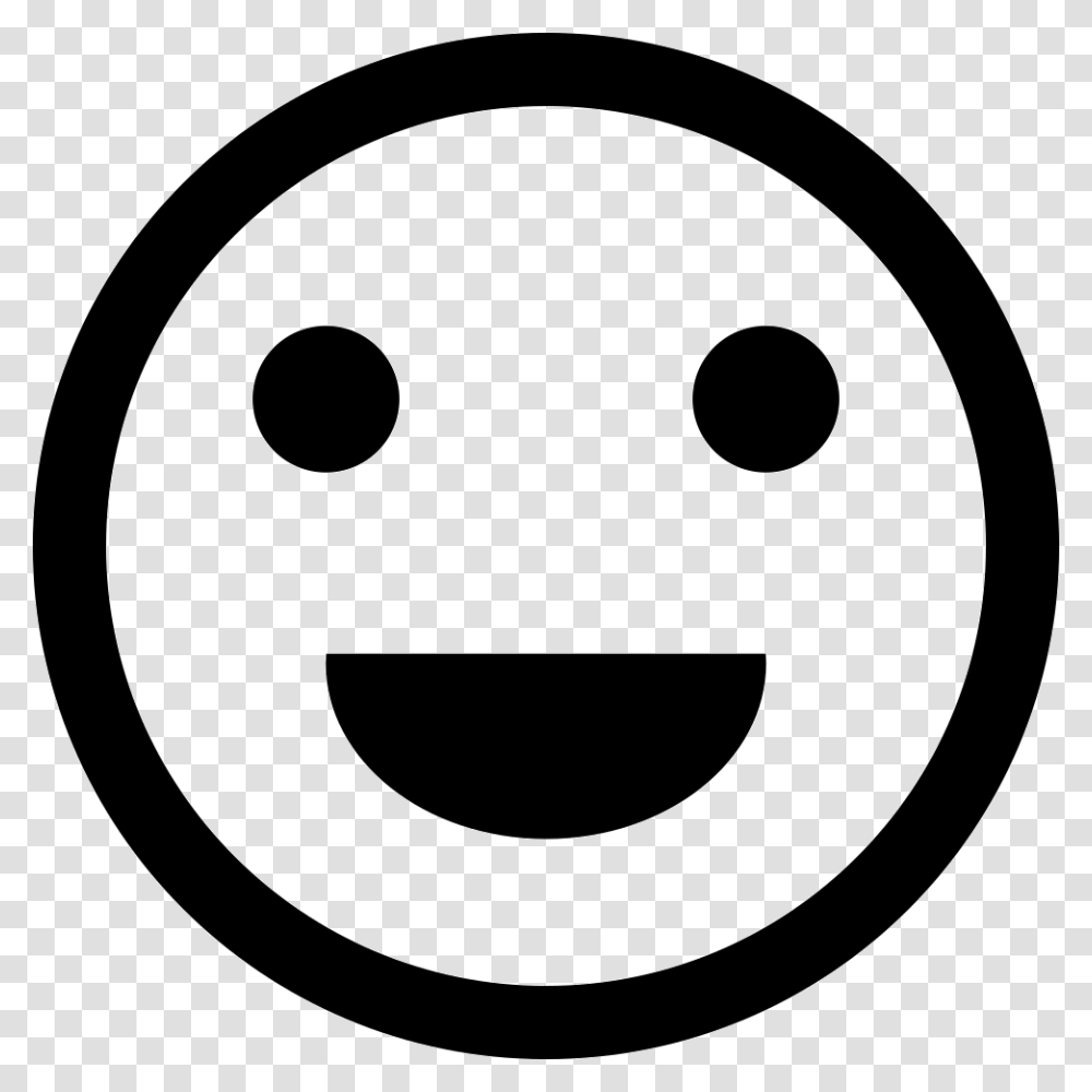 Emoji Emoji Noir Et Blanc, Logo, Trademark, Disk Transparent Png