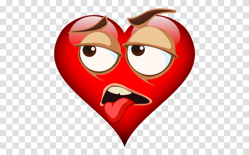 Emoji Emojicon Emojis Heart Valentine's Day Love Emoji, Mask Transparent Png