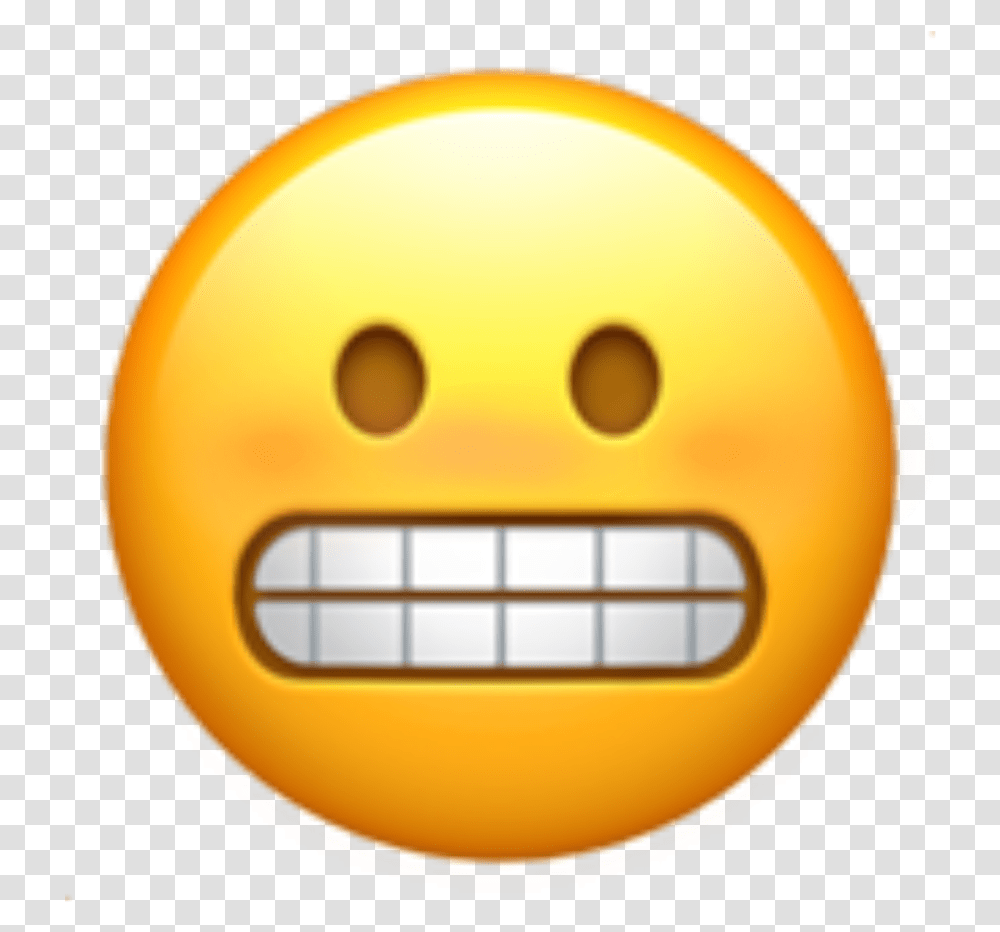 Emoji Emojiface Embarrassed Blush Whoops Oof Grimace Emoji, Leisure Activities, Helmet Transparent Png