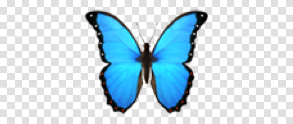 Emoji Emojiface Emojis Cute Aesthetic Multicolor Blue Butterfly Emoji, Insect, Invertebrate, Animal, Moth Transparent Png