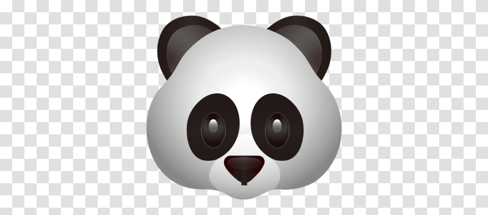 Emoji Emojipanda Panda Pandaemoji Emot Panda Iphone Di Transparan, Piggy Bank, Disk, Head Transparent Png