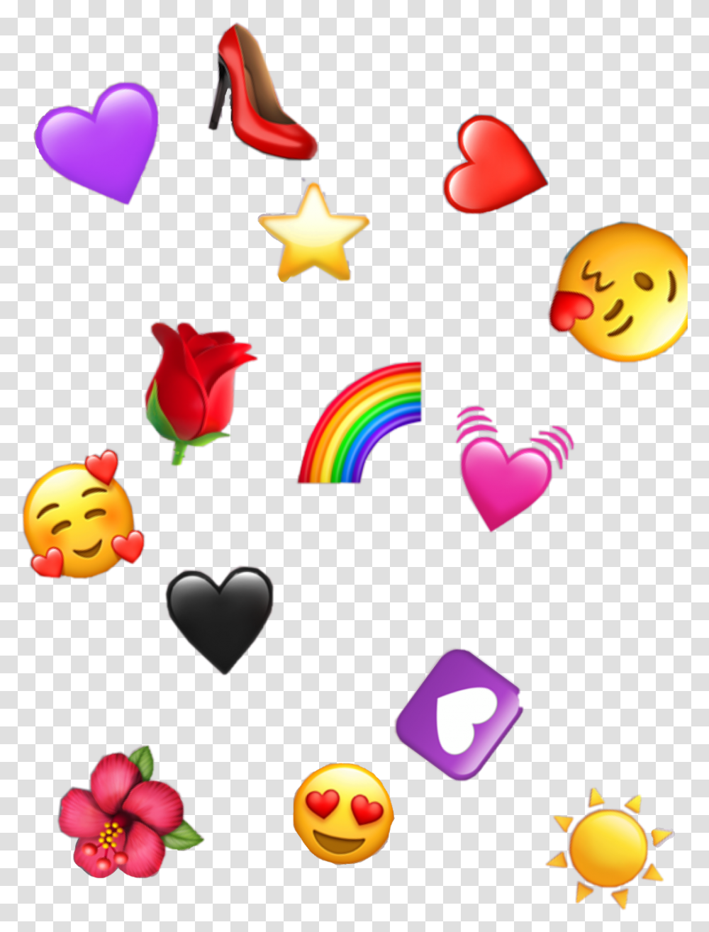 Emoji Emojis Background Emojibackground Heart Heart, Star Symbol, Birthday Cake, Dessert Transparent Png