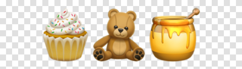 Emoji Emojis Combination Iphone Teddybear Teddy Buray, Toy, Birthday Cake, Dessert, Food Transparent Png