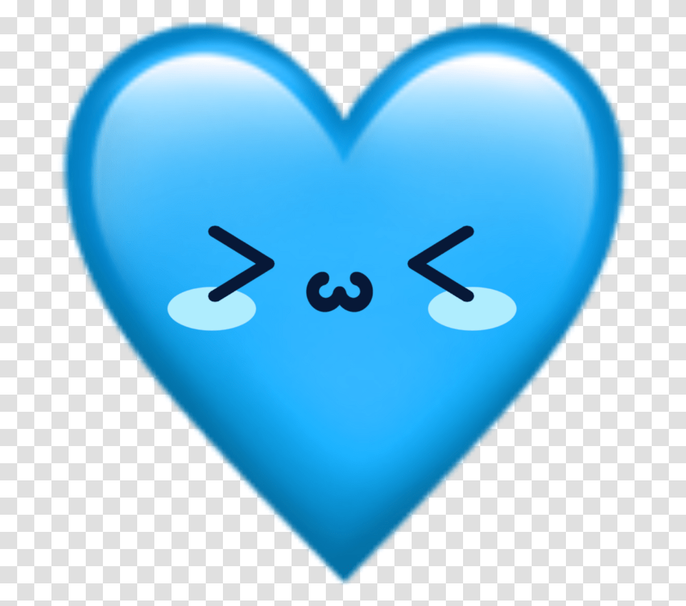 Emoji Emojis Cute Blue Whatsapp Sticker By Nia Cute Stickers Whatsapp, Balloon, Heart, Plectrum Transparent Png