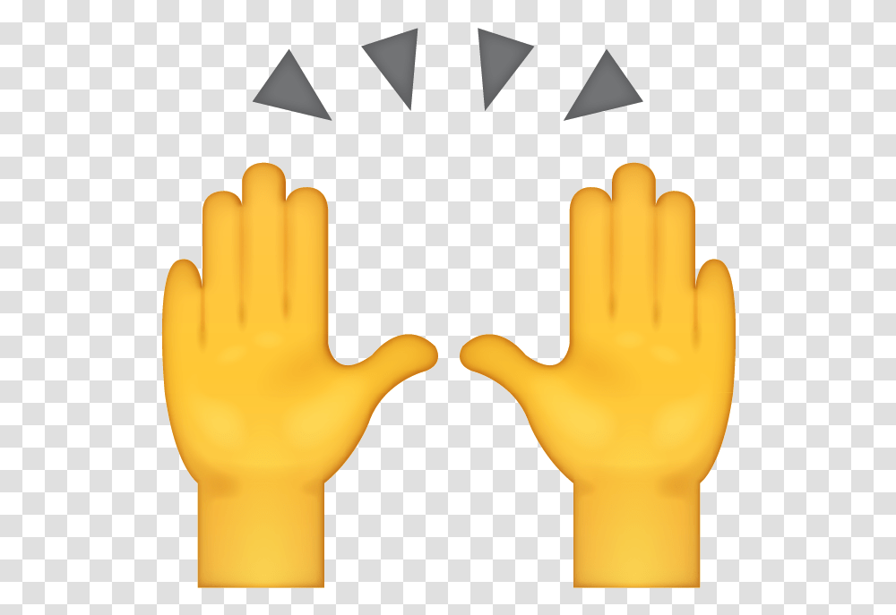 Emoji Emojis Handsup Up Clap Claps Iphone High Five Emoticon, Clothing, Apparel, Symbol, Finger Transparent Png