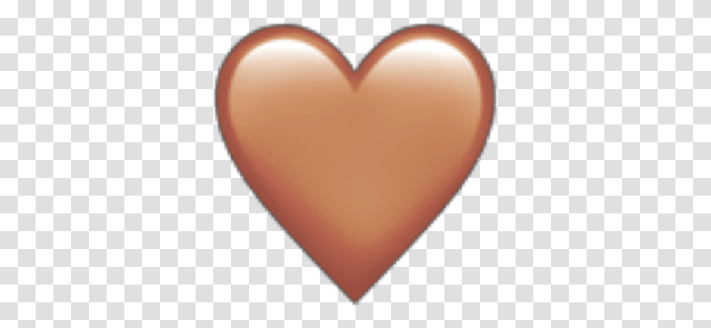 Emoji Emojis Iphone Iphoneemoji Heart Brown Freetoedit Heart, Sweets, Food, Confectionery, Balloon Transparent Png