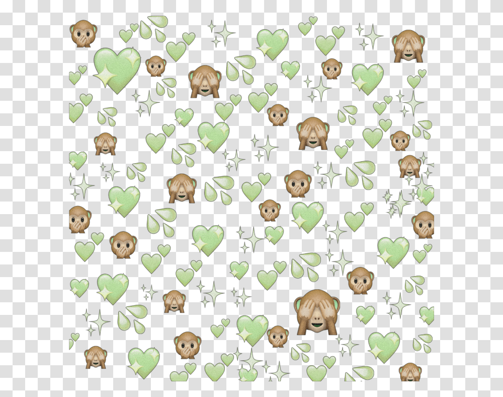 Emoji Emojis Monkey Cute Aesthetic Aesthetics, Confetti, Paper, Rug Transparent Png