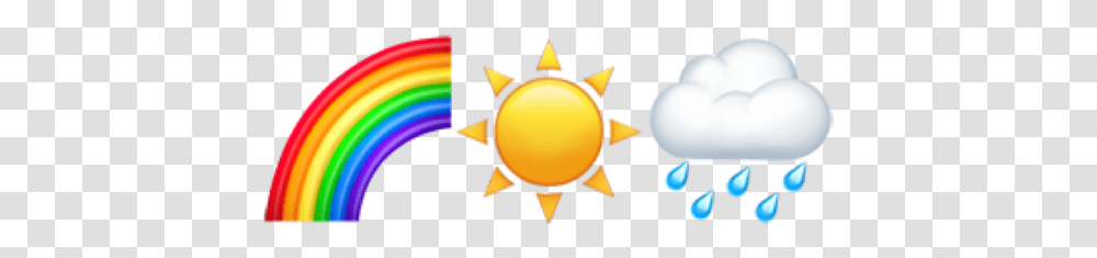 Emoji Emojis Rainbow Sun Rain Weather Awesome, Lamp, Outdoors, Nature, Sky Transparent Png