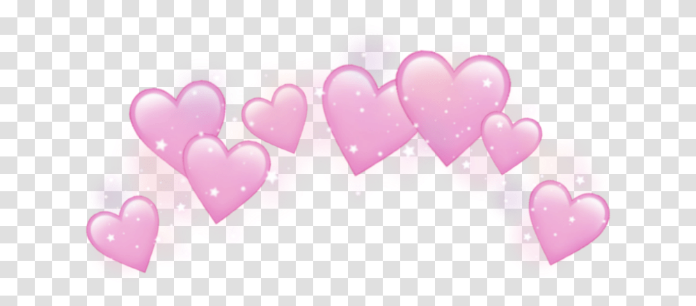 Emoji Emojis Sticker Stickers Alien Reupload Cute Pink Heart Crown, Purple, Food, Icing, Cream Transparent Png