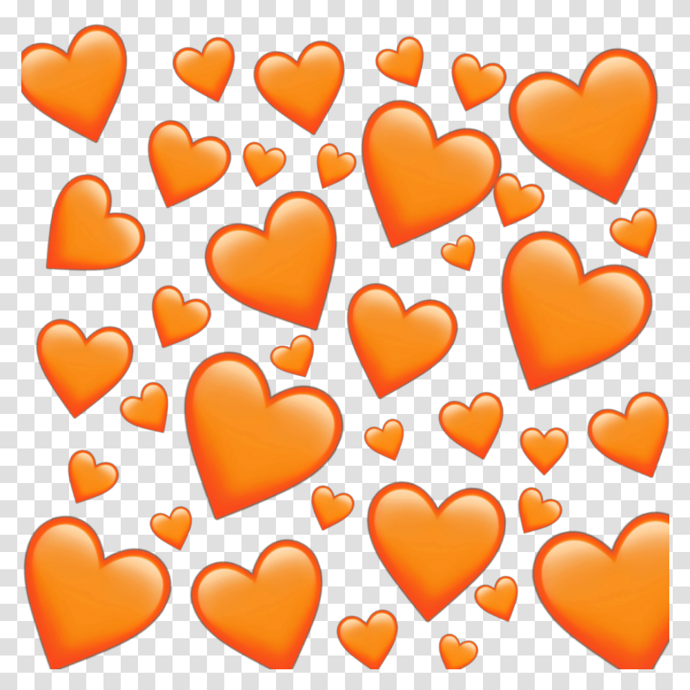 Emoji Emojis Sticker Stickers Alien Reupload Orange Heart Emoji Background, Candle, Birthday Cake, Dessert Transparent Png