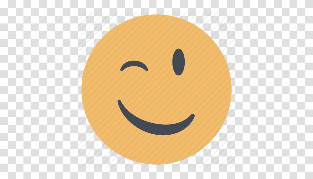 Emoji Emoticon Emotion Expression Face Smiley Wink Icon, Label, Food, Tape Transparent Png
