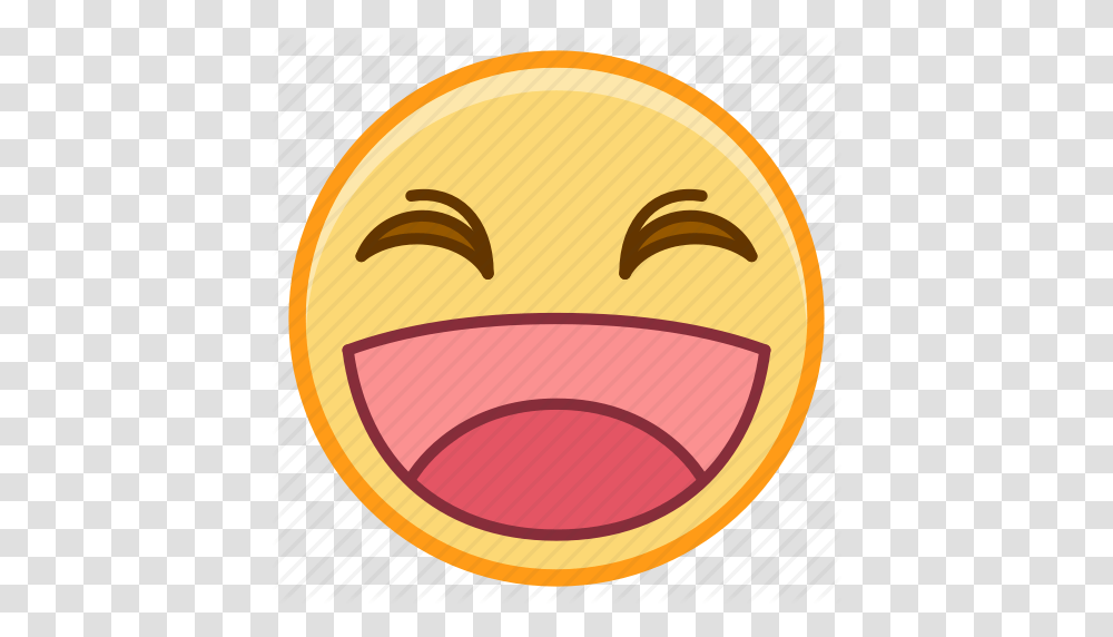 Emoji Emoticon Emotion Face Laugh Sticker Icon, Label, Tape, Food Transparent Png