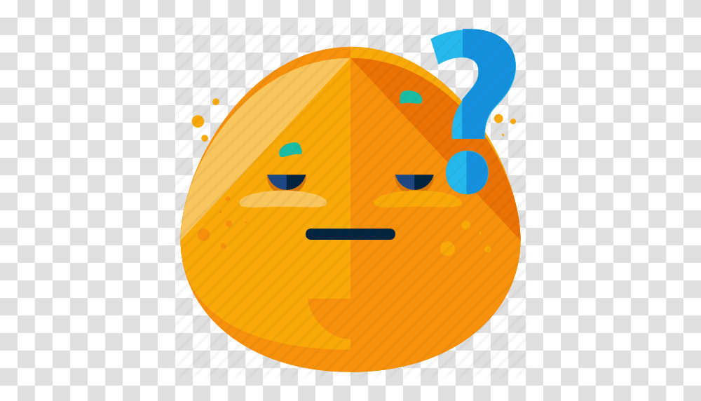 Emoji Emoticon Emotion Face Question Smiley Icon, Outdoors, Nature, Food, Pac Man Transparent Png