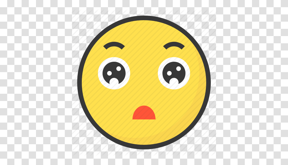 Emoji Emoticon Expression Face Impress Surprise Wow Icon, Label, Light Transparent Png
