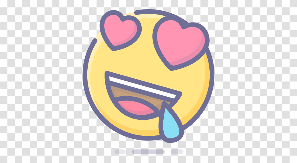 Emoji Emoticon Eyes Face Heart Smiling Free Icon Of Emotion Cara De Corazon Emoji, Sweets, Food, Confectionery, Rubber Eraser Transparent Png