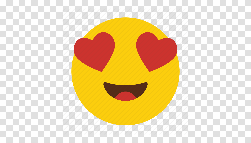 Emoji Emoticon Eyes Happy Heart In Love Icon, Pac Man, Baseball Cap, Hat Transparent Png