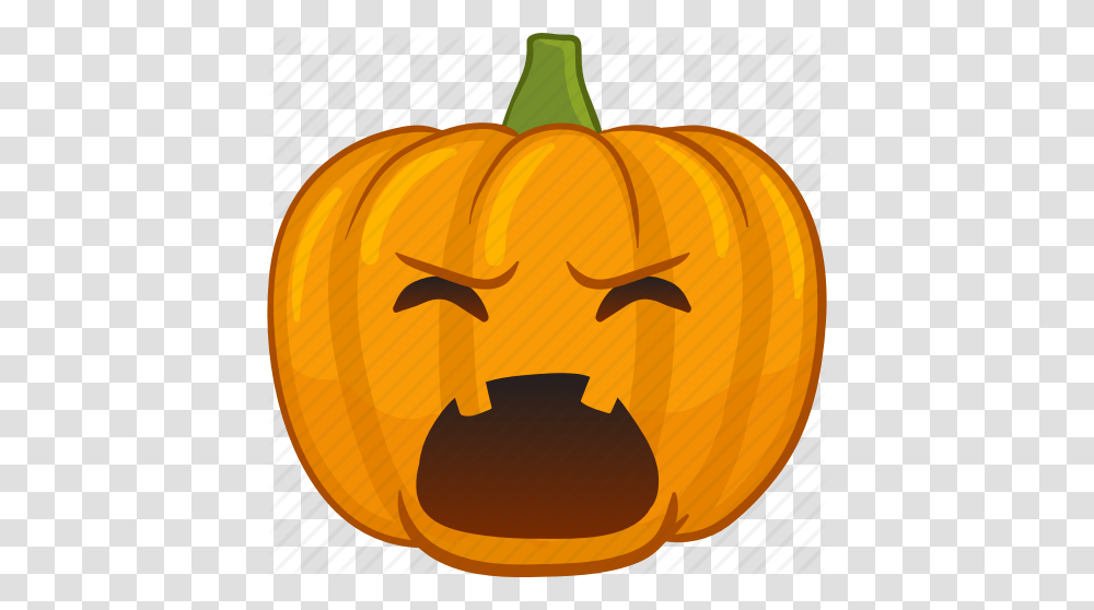 Emoji Emoticon Face Jackolantern Pumpkin Smiley Icon, Vegetable, Plant, Food, Halloween Transparent Png