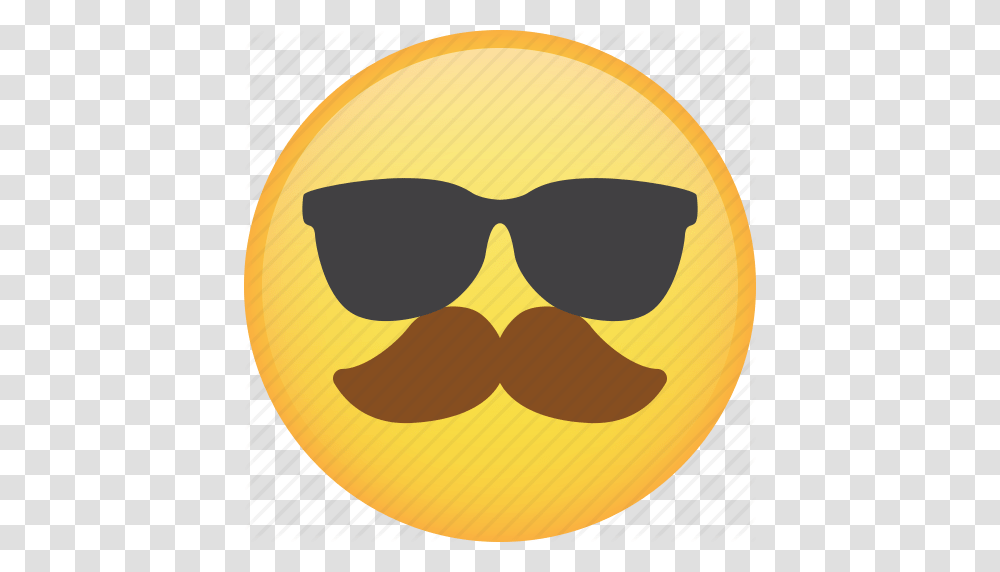 Emoji Emoticon Glasses Mustache Smiley Sunglasses Icon, Accessories, Label, Plant Transparent Png