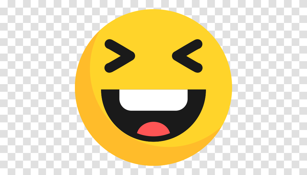 Emoji Emoticon Happy Laugh Icon, Logo, Trademark Transparent Png
