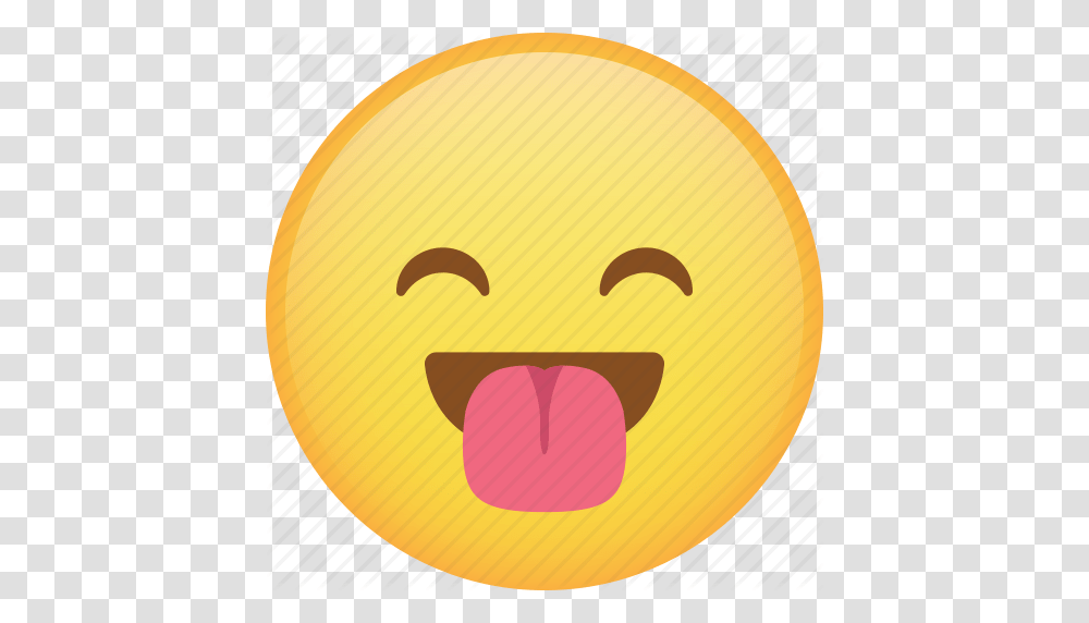 Emoji Emoticon Happy Laugh Smiley Tongue Icon, Bird, Animal, Stork, Food Transparent Png