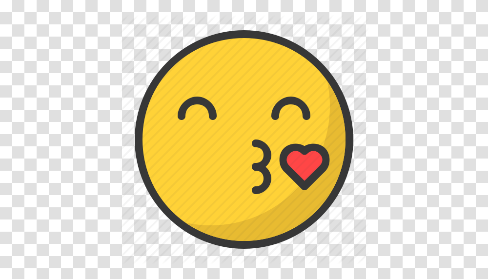 Emoji Emoticon Heart In Love Kiss Icon, Number, Alphabet Transparent Png