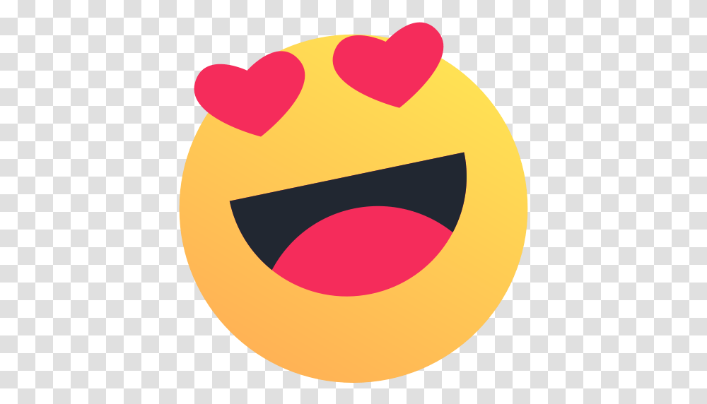 Emoji Emoticon Heart Like Love Reaction Valentine Icon Emoji Love Icon, Symbol, Pac Man, Label, Text Transparent Png