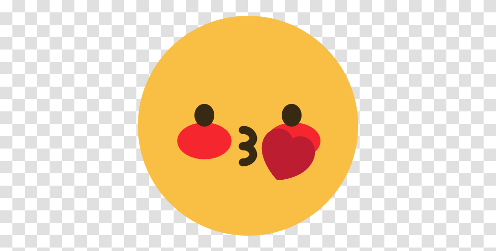 Emoji Emoticon Kiss Symbol Happy, Pac Man Transparent Png