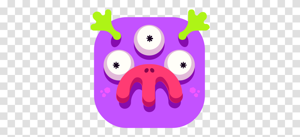 Emoji Emoticon Monster Purple Clip Art, Text, Rattle, Rubber Eraser Transparent Png