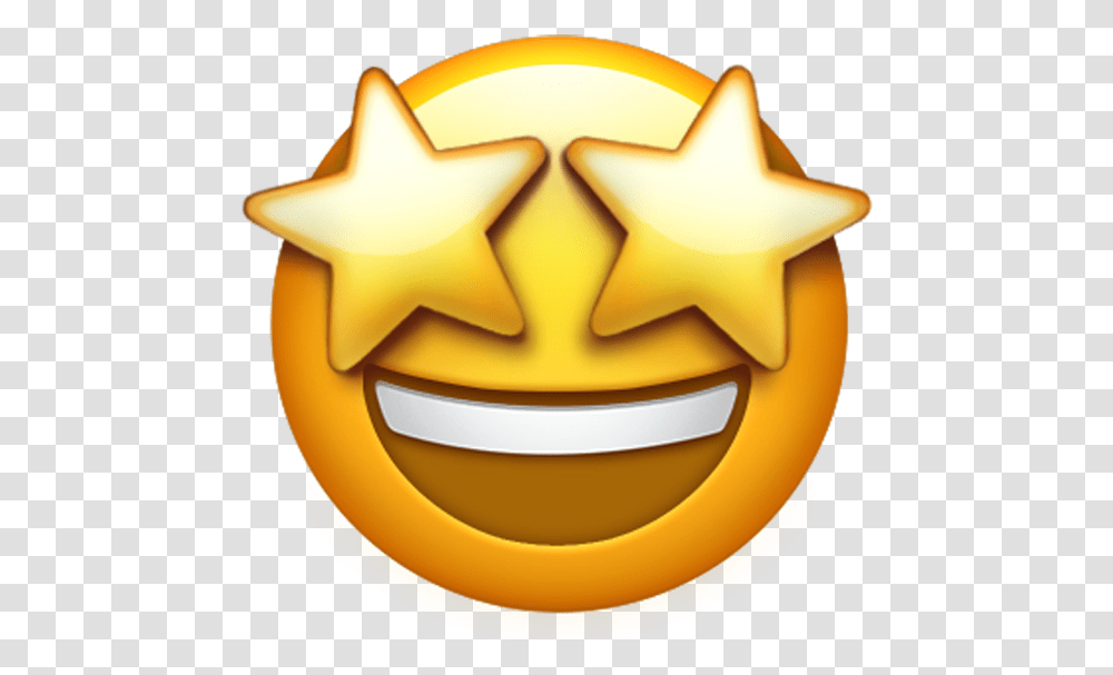 Emoji Emoticon Scream Star Eyes Emoji, Outdoors, Symbol, Star Symbol, Nature Transparent Png