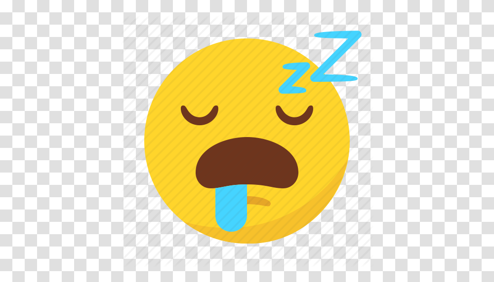 Emoji Emoticon Sleep Sleeping Tired Icon, Outdoors, Label, Nature Transparent Png