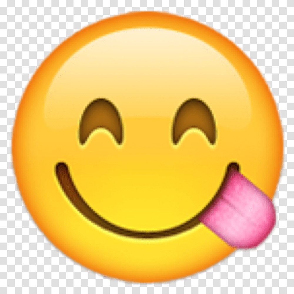 Emoji Emoticon Smiley Kiss Iphone Smiley Emoji, Sweets, Food, Label, Helmet Transparent Png
