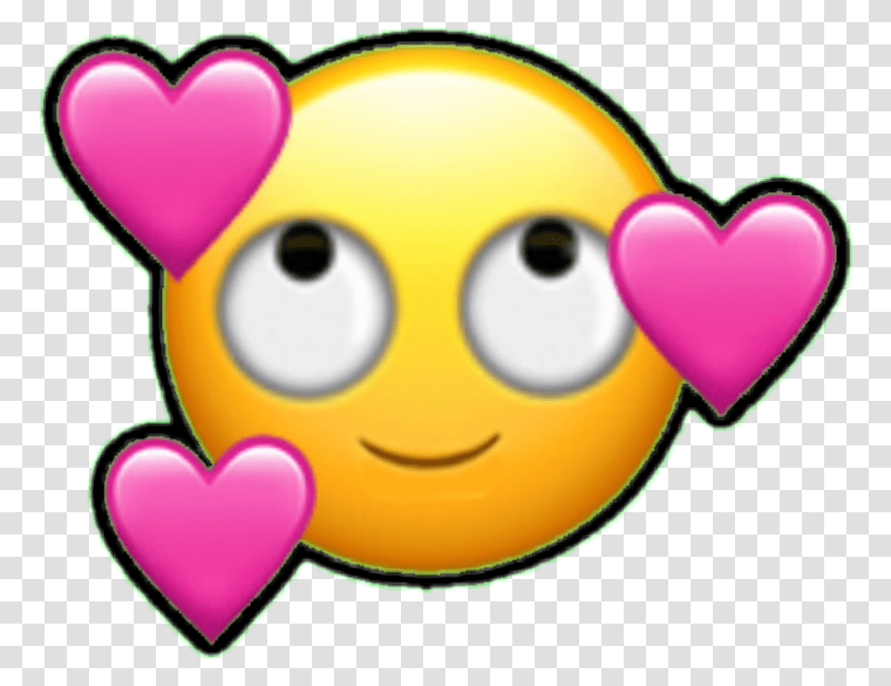 Emoji Emoticono Emoticon Cara Enamorado Corazon Corazon Falling In Love Emoji, Toy, Heart Transparent Png